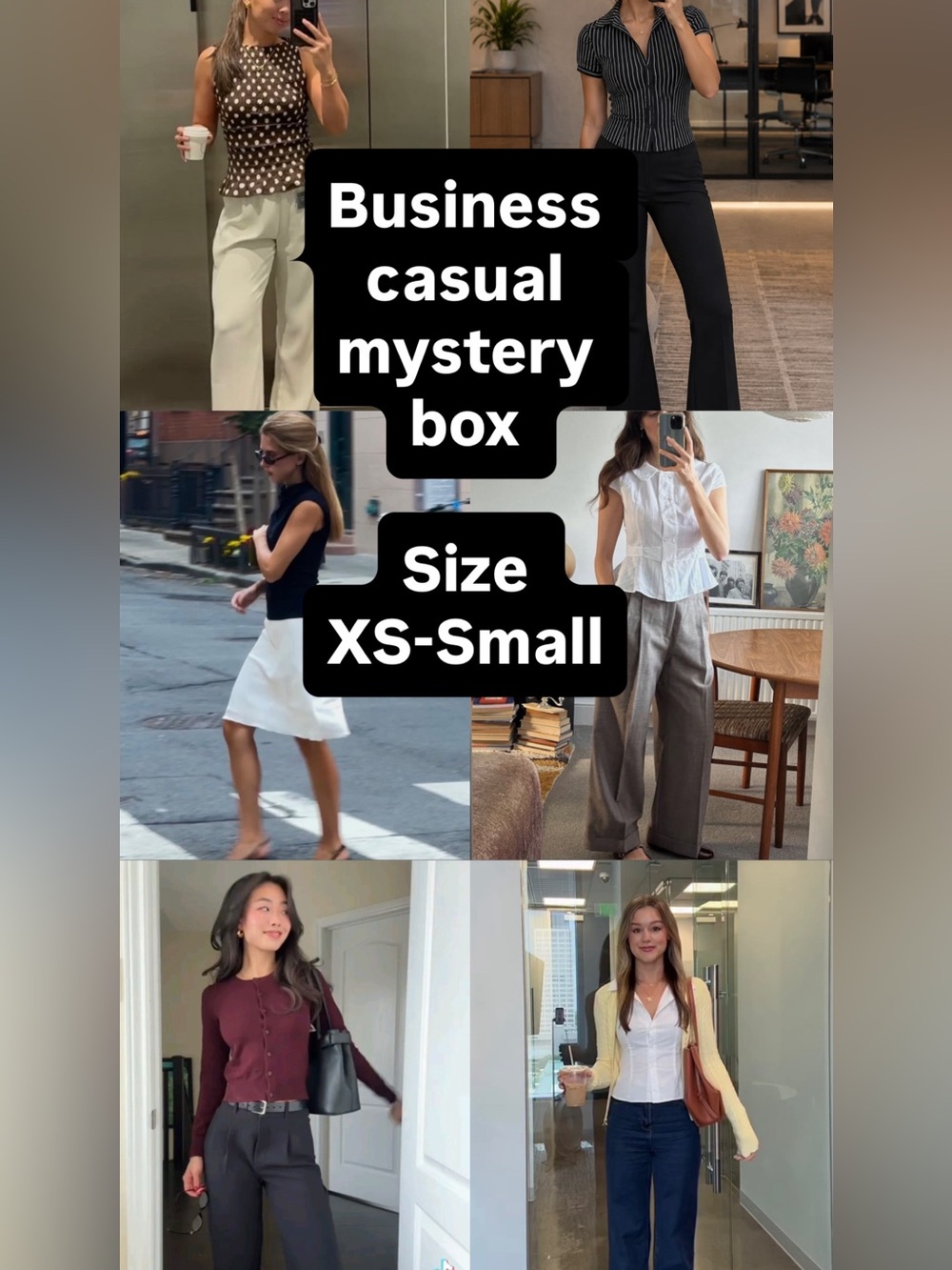 Business Casual Mystery Box Xs-Small 6 pieces